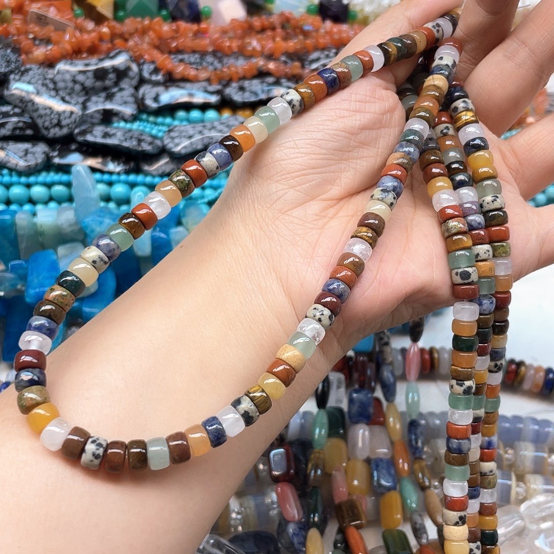 玛瑙/玉髓合金珠宝半成品多宝剁珠卡7