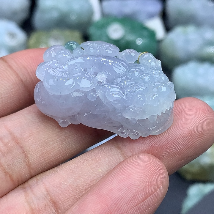 翡翠未镶嵌颈饰天然缅甸翡翠貔貅吊坠