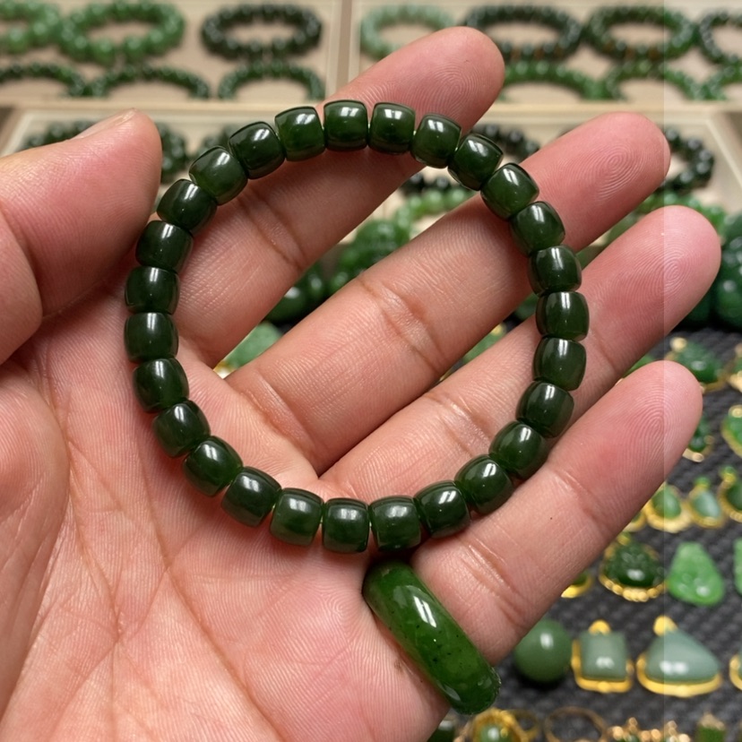 【闪购商品】手链未镶嵌和田玉（碧玉）