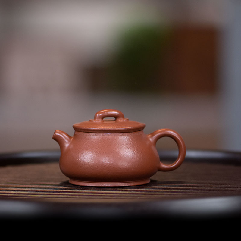 阎记抟砂 回纹儒相壶 原矿喝茶壶S82 0102 17
