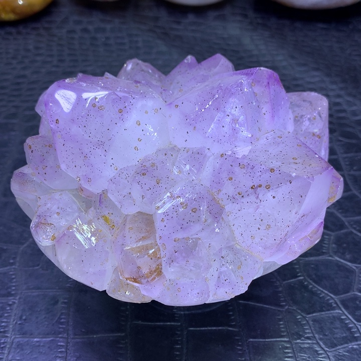 水晶捡漏紫晶莲花未镶嵌