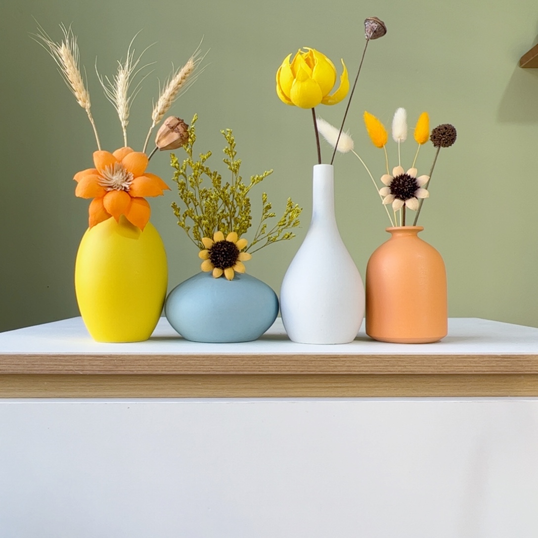 陶瓷花瓶陶瓷花瓶带花高度20-30厘米左右
