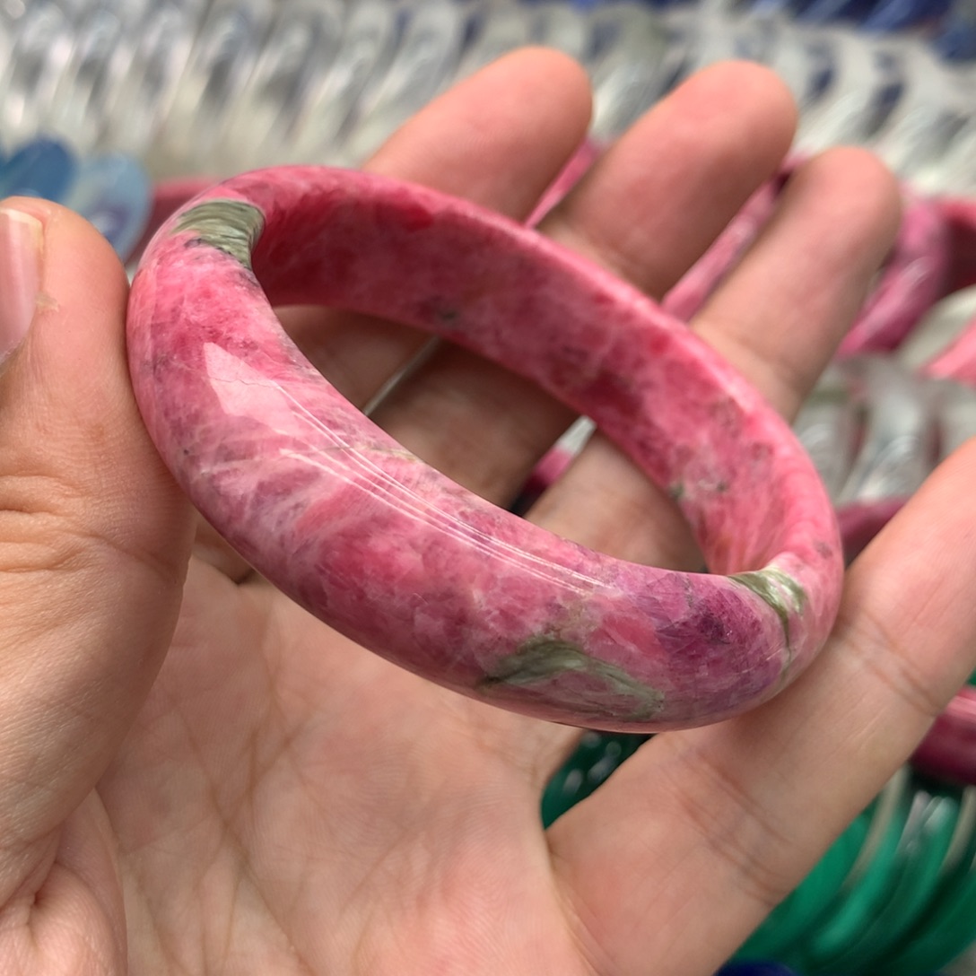 憨***员蔷薇辉石未镶嵌手镯手镯