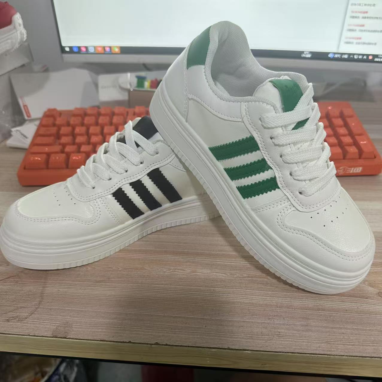 A645休闲小白鞋休闲板鞋厚底平底鞋女士休闲鞋鞋子经典