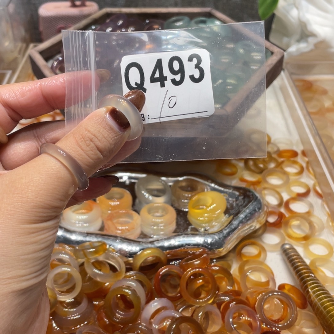 玛瑙/玉髓未镶嵌戒指493