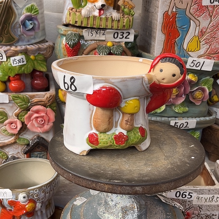 粗陶材质多肉花盆