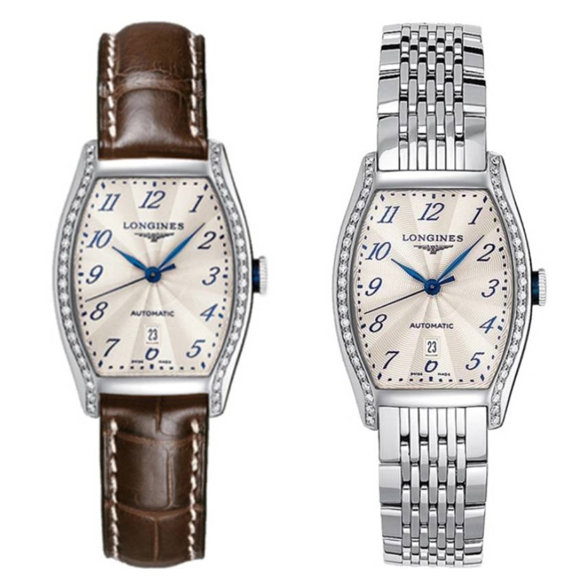 99新 Longines/浪琴 典藏女表/机械/外圈镶钻/表径26-30.6mm/女士