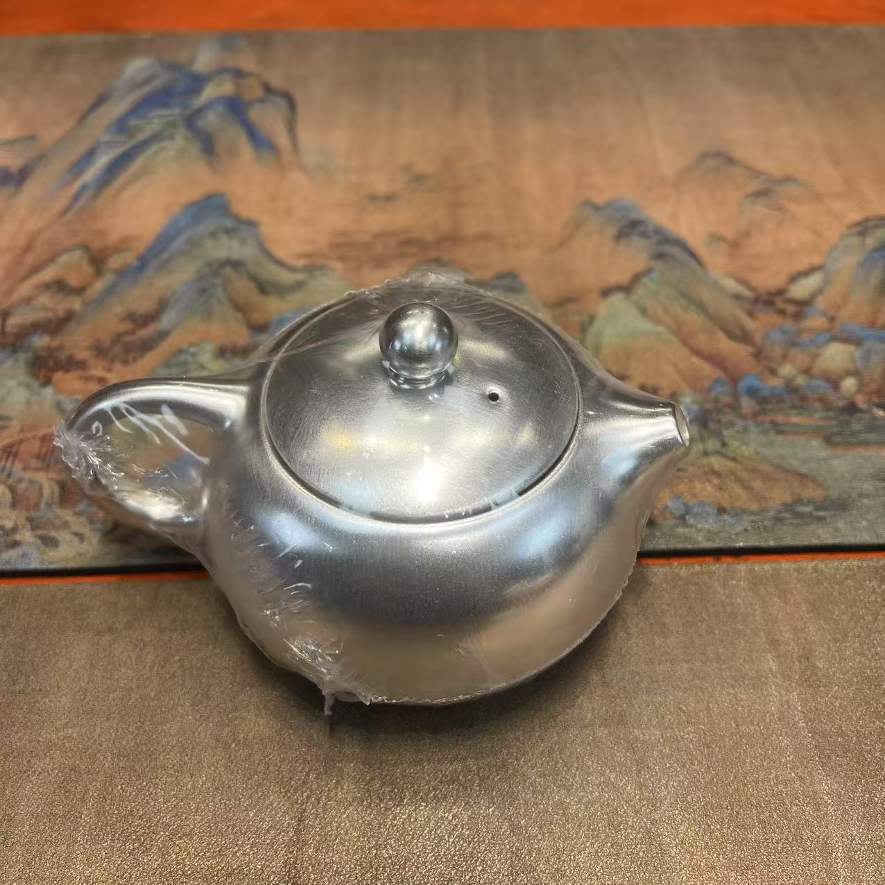 茗香瓷器 西施壶大师手工高档鎏银茶器瓷胎包银西施壶礼盒装-2704