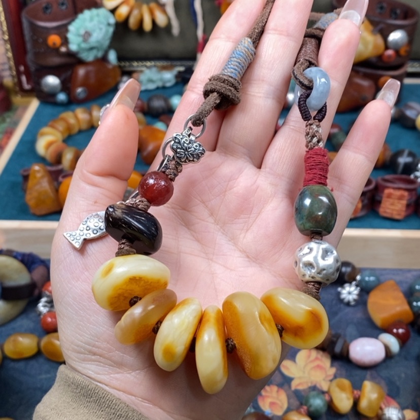 【闪购商品】蜜蜡颈饰未镶嵌项链