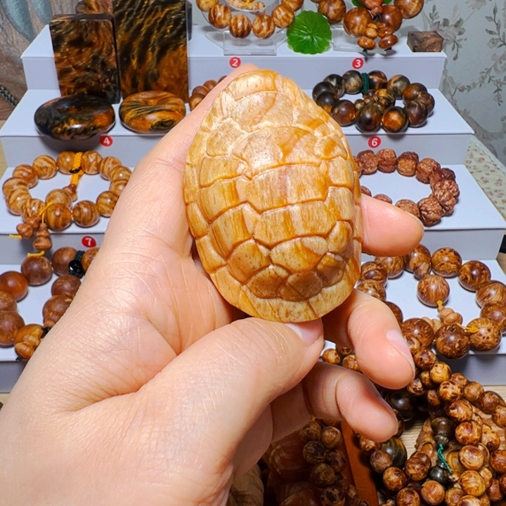 木质非金属富家把件玉化