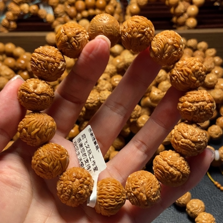 猪***安猴头核桃手串唐狮高货