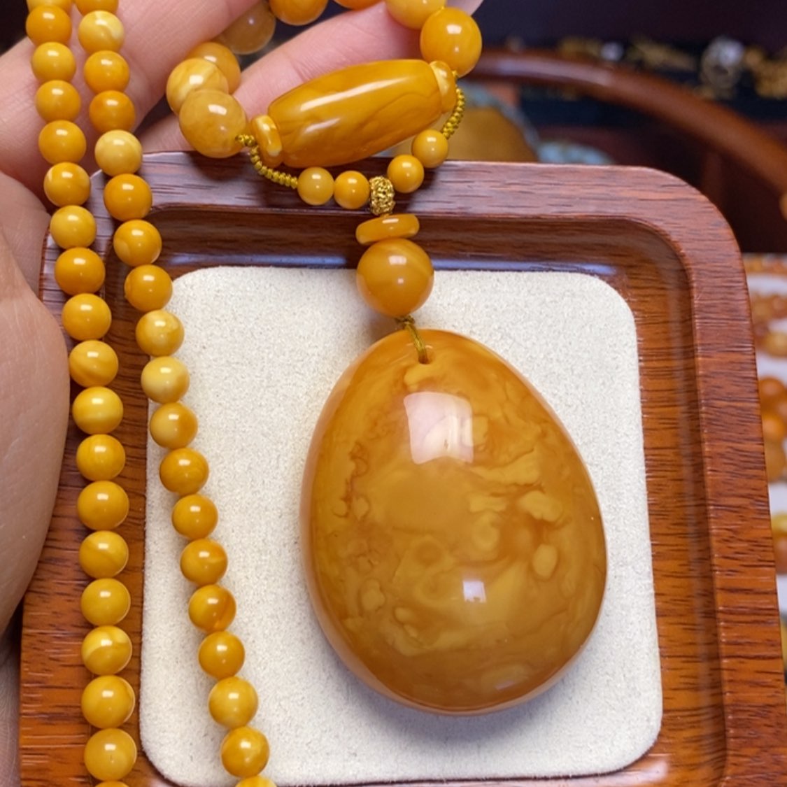 【闪购商品】蜜蜡颈饰未镶嵌项链