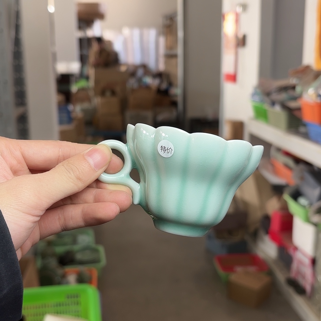 龙泉云间青瓷小米茶器