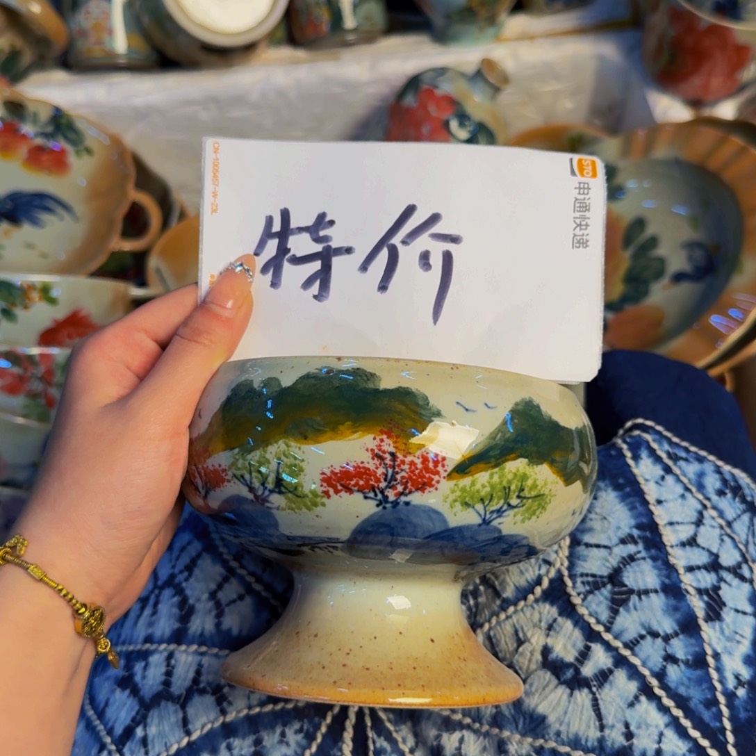 瓷片景德镇陶瓷手工手绘