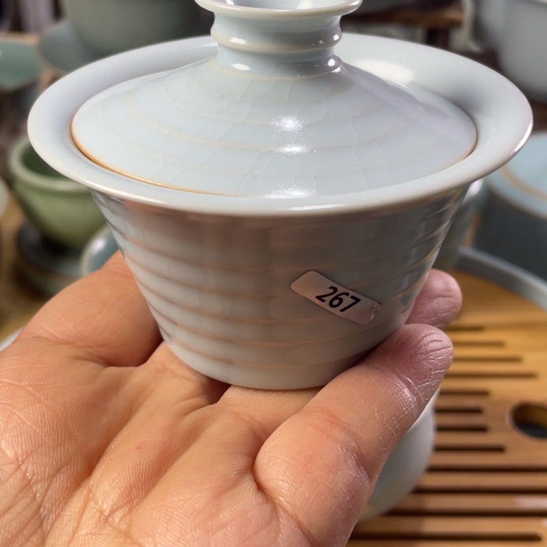 汝州原矿釉手工月白发发发