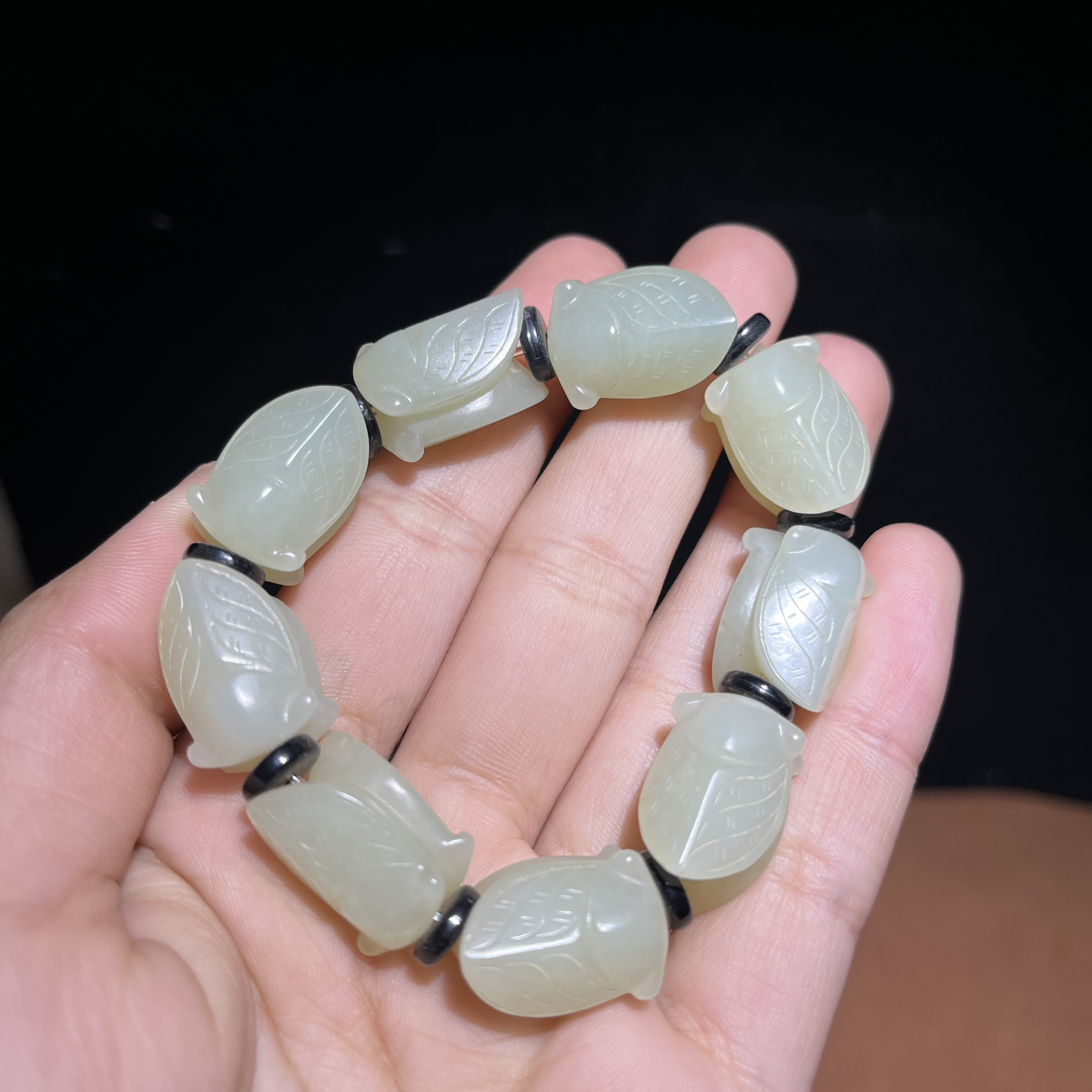 玲珑古玉收藏和田玉蝉佩