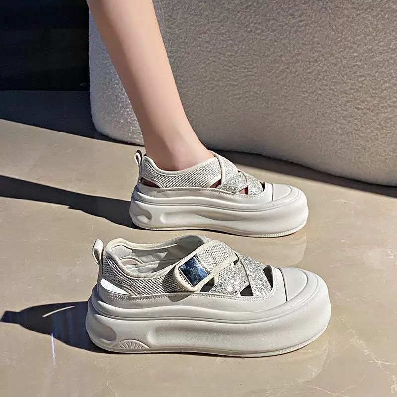 四季新款女生运动时尚百搭潮流镂空板鞋运动鞋阿甘鞋K0126/0126