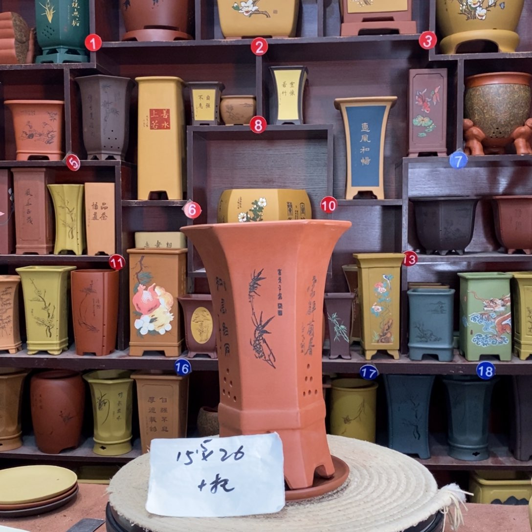 紫砂艺术紫砂花盆