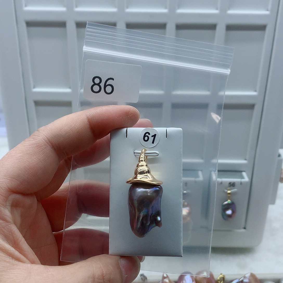 淡水珍珠吊坠(不含链)合金