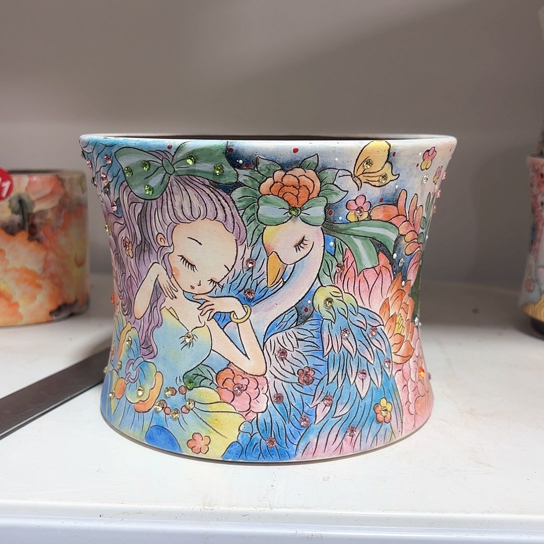 紫砂花盆手工花盆默认微瑕14/12