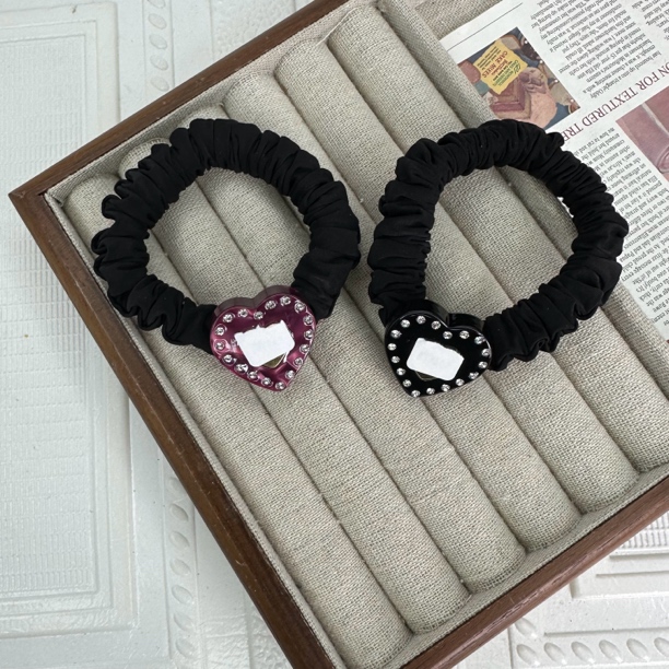 菲妮丝F-1168爱心水钻发圈M家简约个性发绳