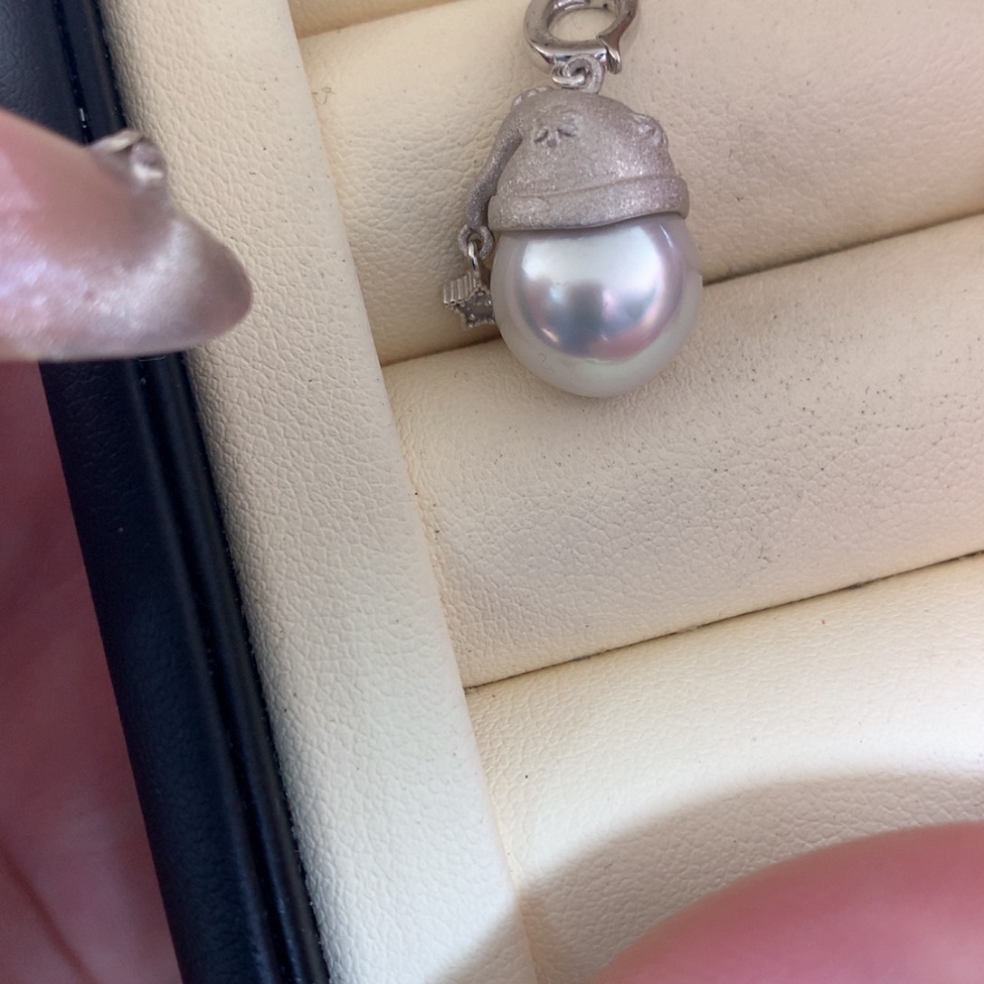海水珍珠颈饰银S925镶嵌