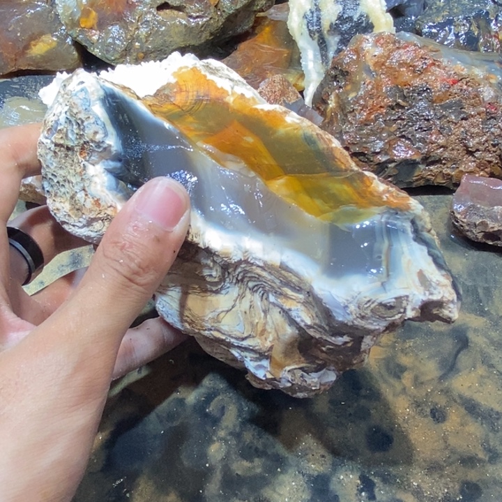 未镶嵌玛瑙/玉髓珠宝半成品