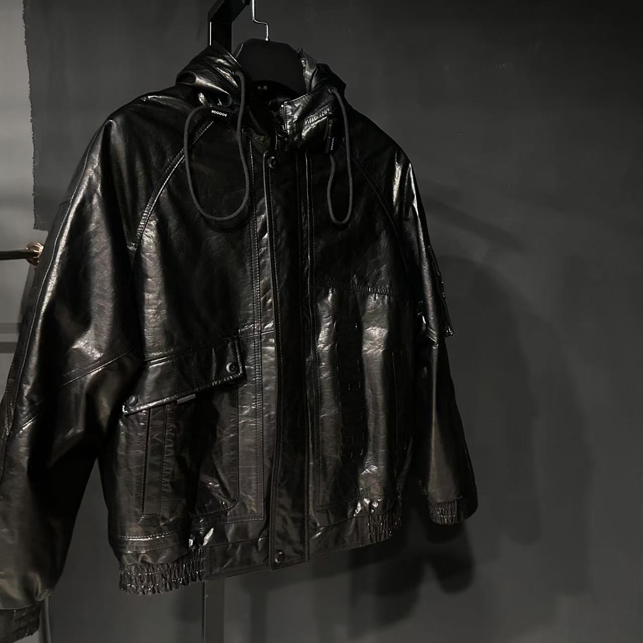 HON HAI 88666牛皮真皮皮衣