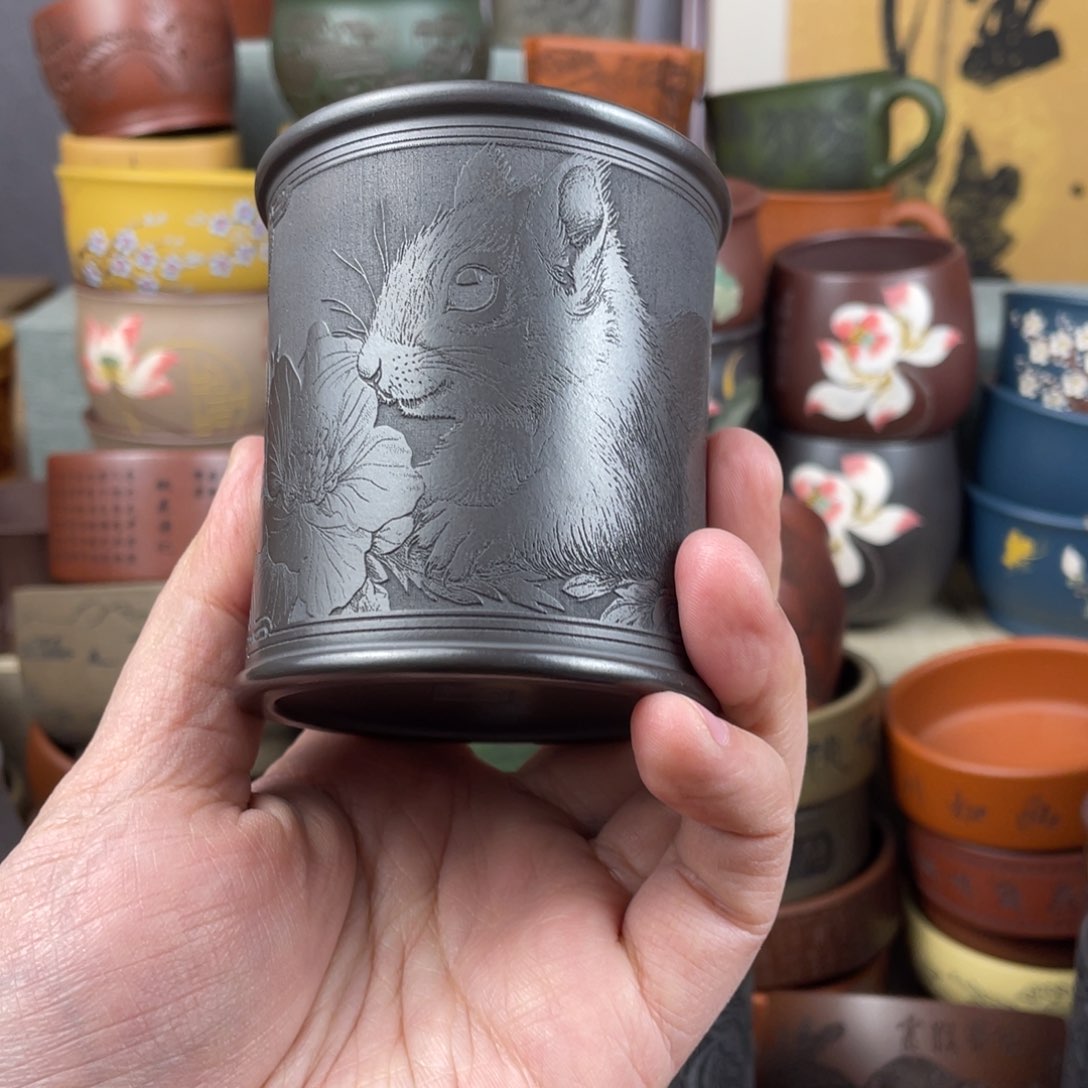 紫砂茶杯紫砂茶杯