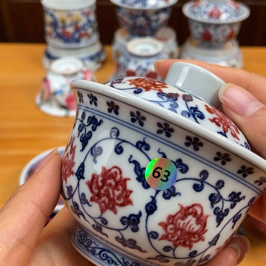 景德镇手绘现代茶具非古董