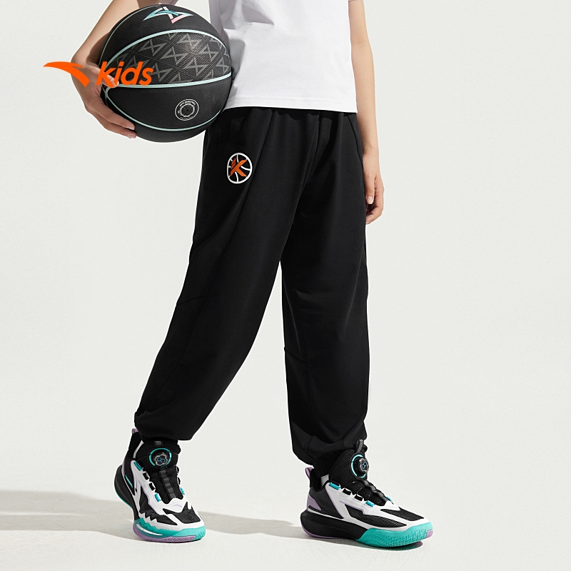 安踏儿童【篮球长裤】男中大童裤子夏季新品运动长裤日常舒适卫裤