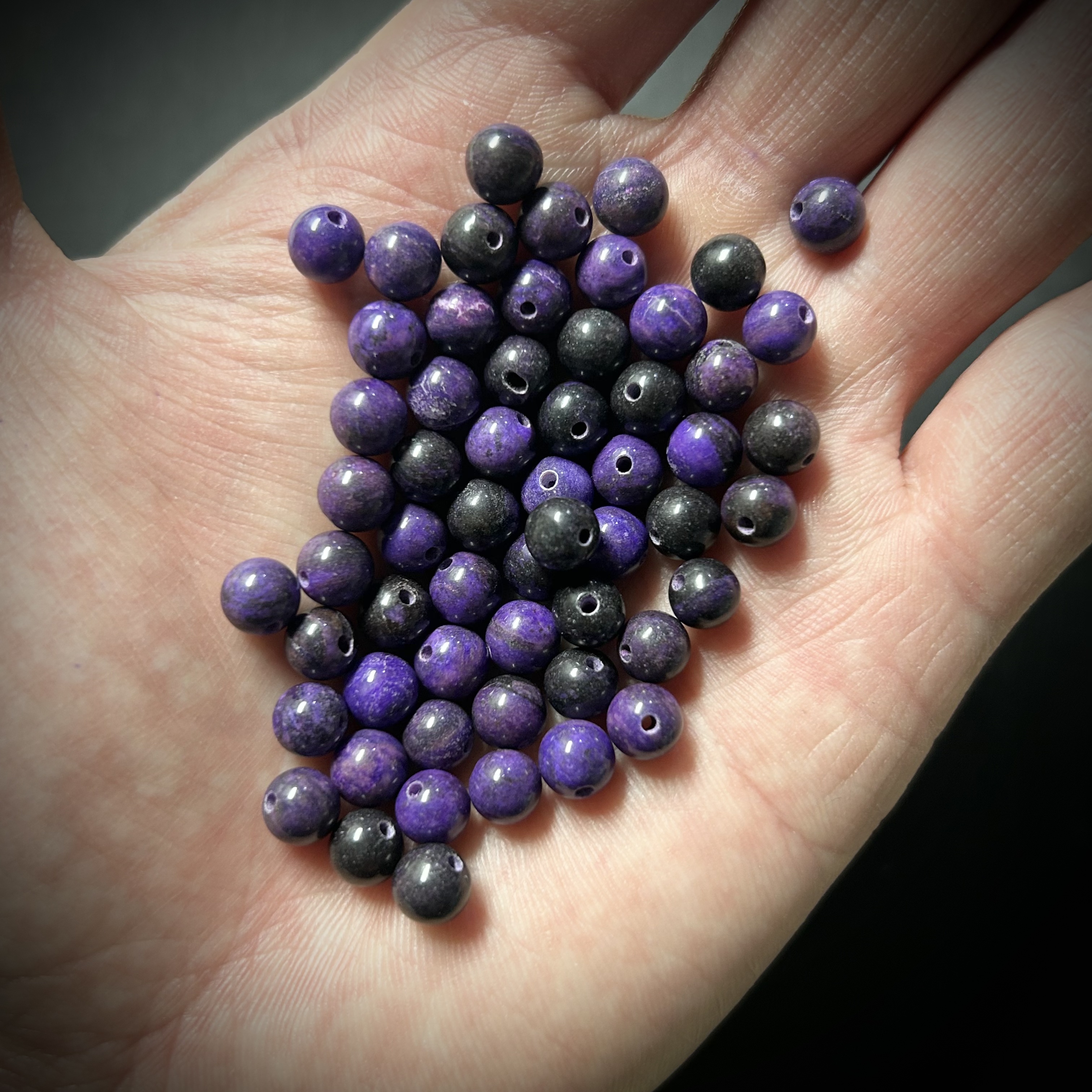 【回归活动】32001571梦幻蓝紫6mm圆珠单珠（多样性发其一）470