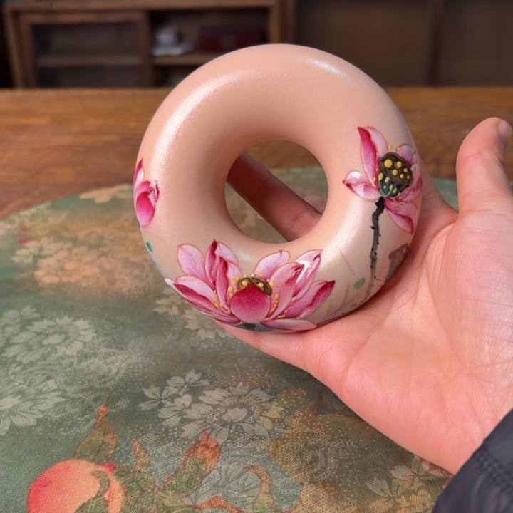 柴烧纯手工手绘陶瓷