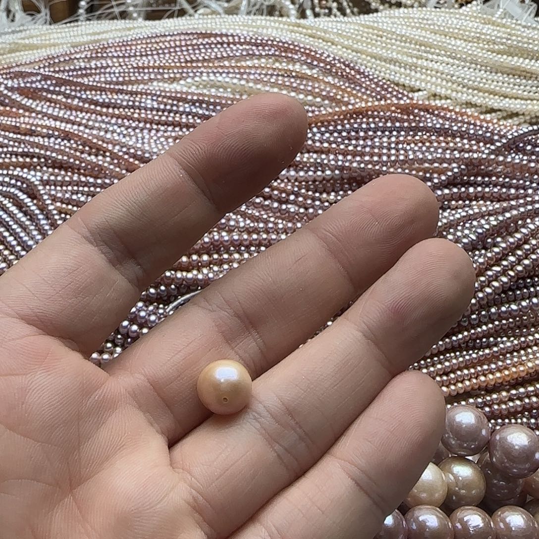 旺***奶淡水珍珠半成品未镶嵌一颗