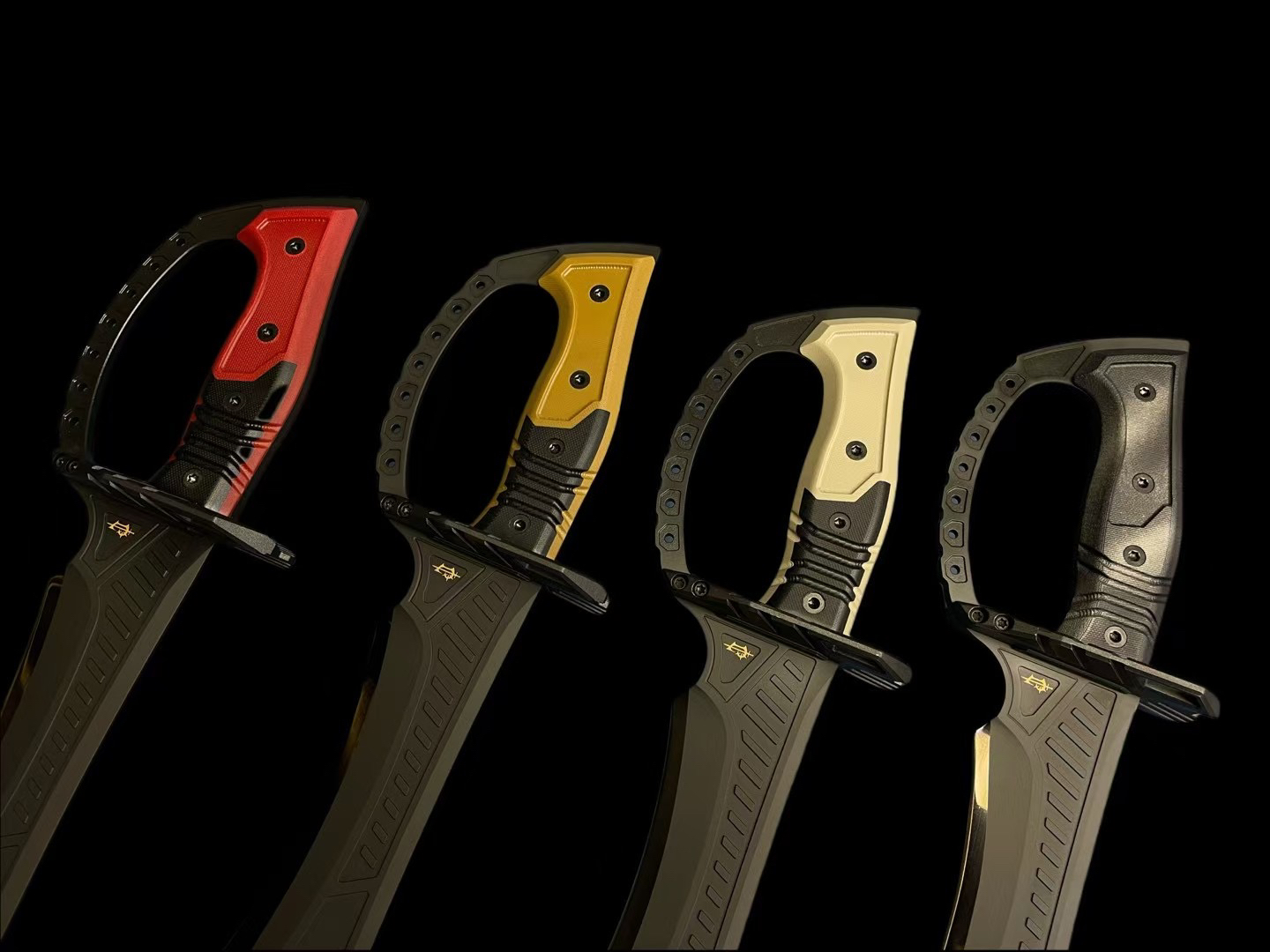 龙泉特氟龙款流亡斩清刀工艺品收藏品（未开刃）