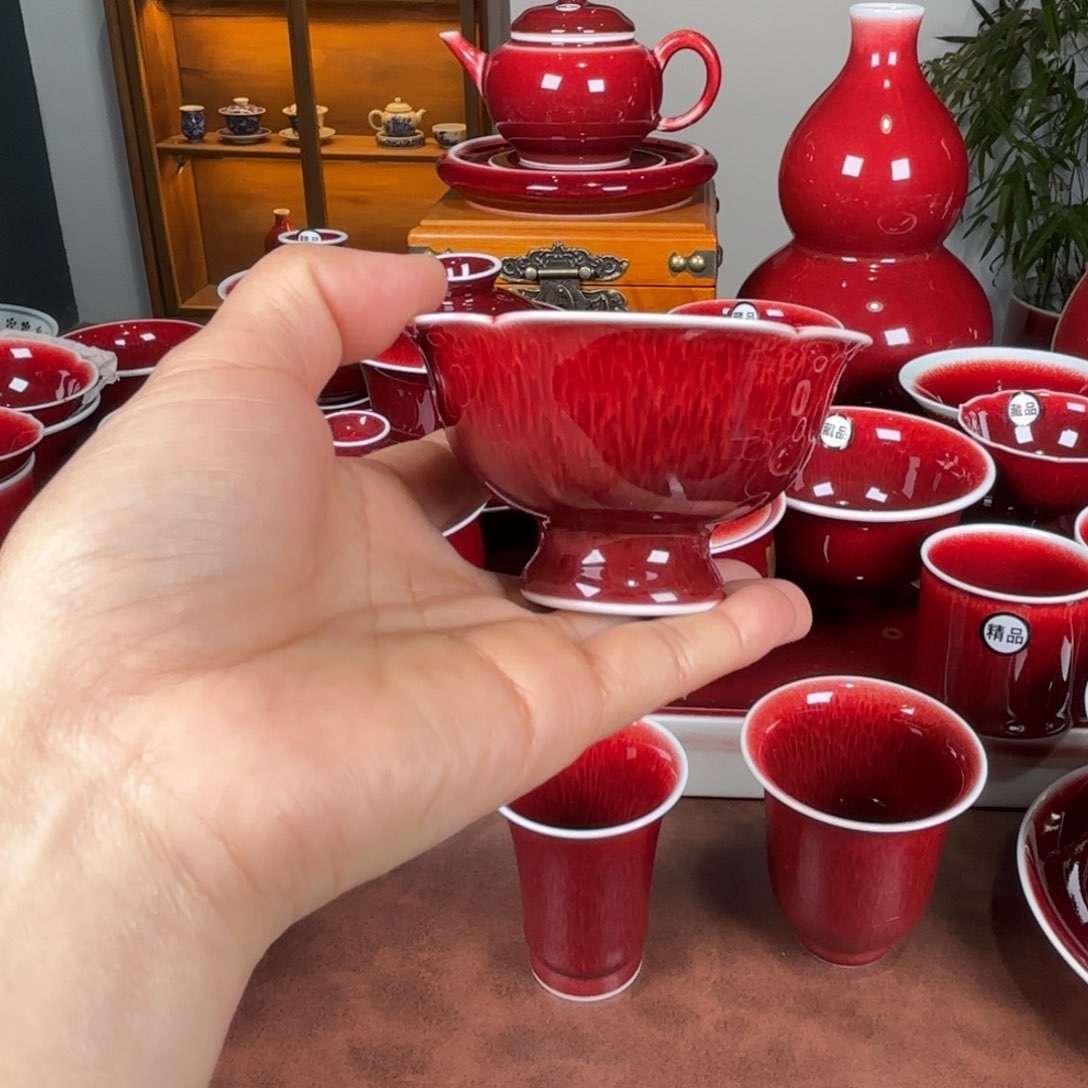 杯子景德镇陶瓷郎红福利
