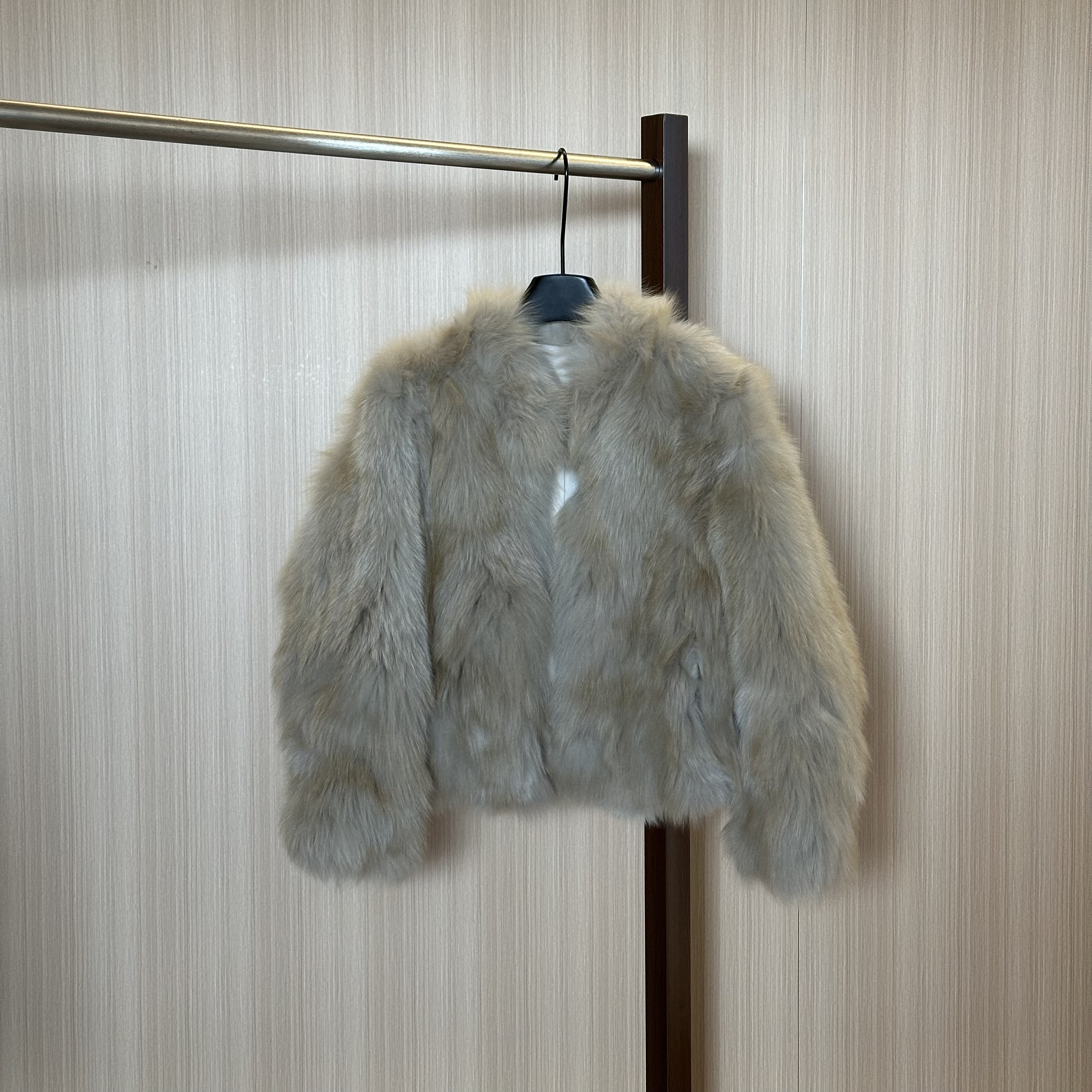 WMM琉璃狐狸长袖毛毛外套女士秋冬百搭时尚休闲