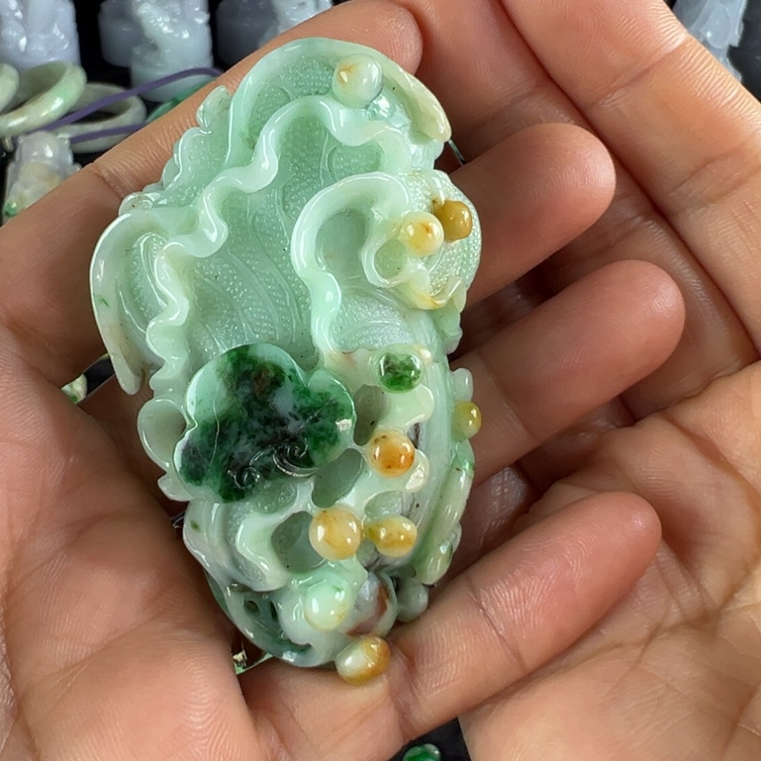 翡翠未镶嵌手镯天然翡翠手把件