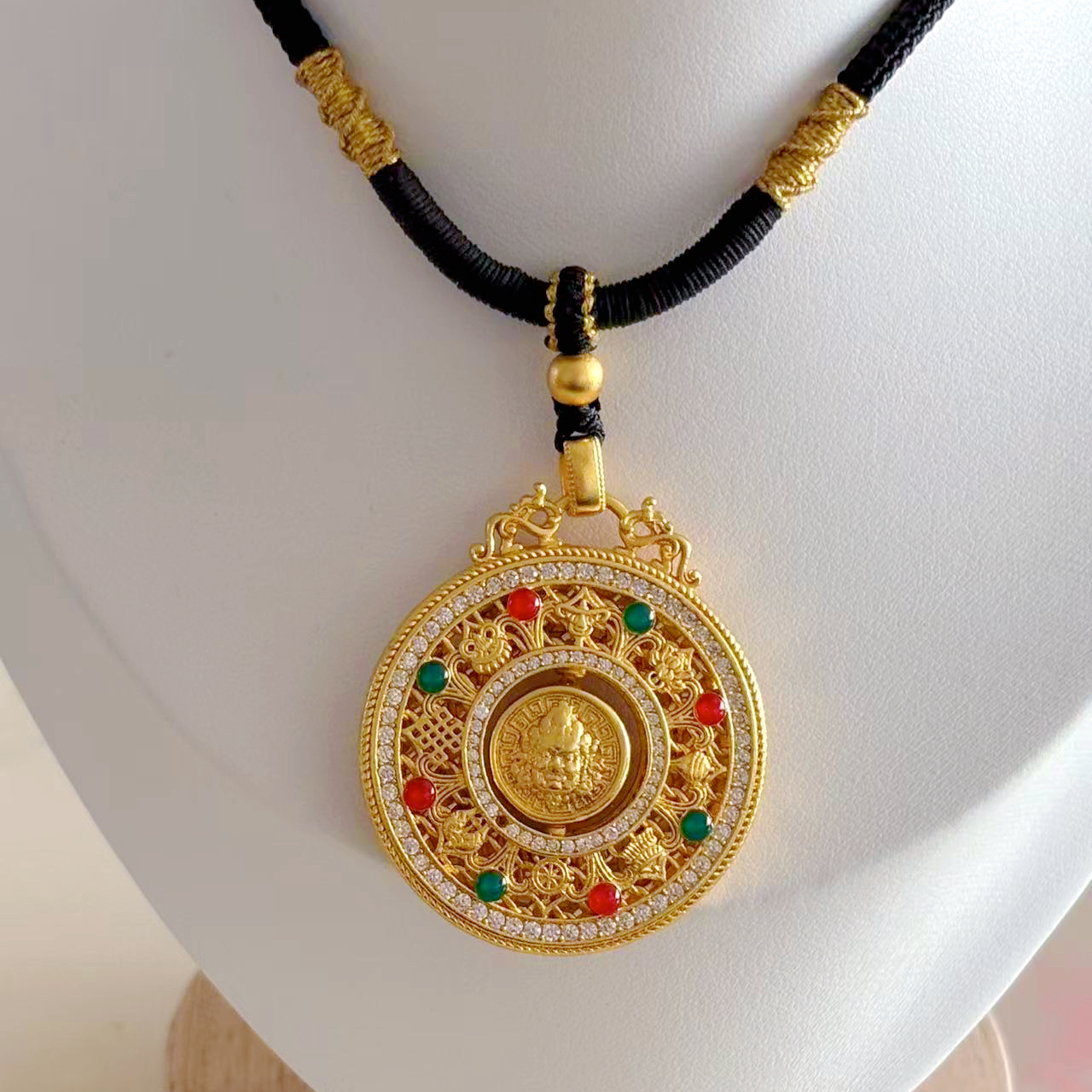 铜合金珐琅吊坠 珐琅彩时尚百搭男女款礼物