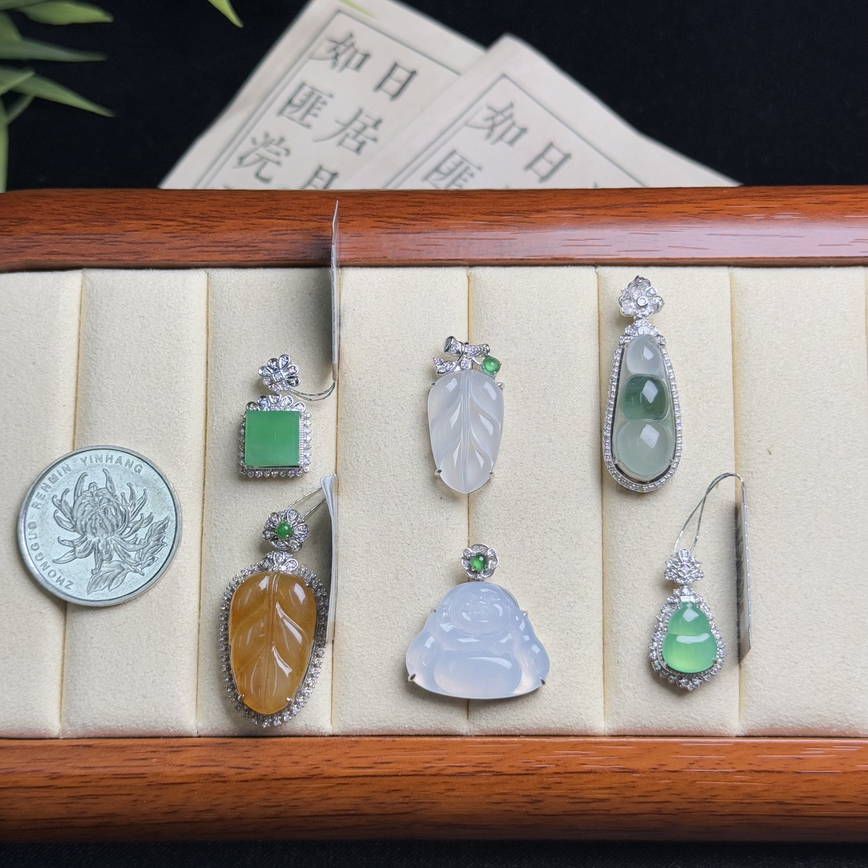 思懿珠宝 18K翡翠吊坠-4800-3-XMG-多样性发一