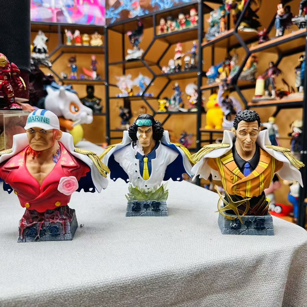 【优质好货】海贼王 海军三大将 半身像胸像  精致手办摆件