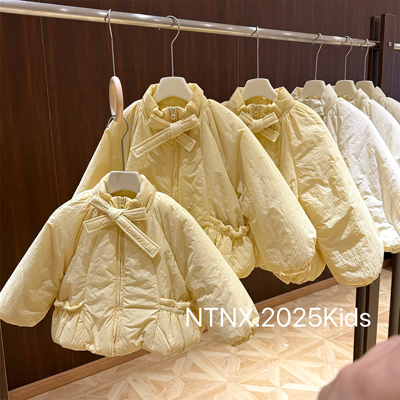 女童“奶黄包”加厚棉服外套Q2501406