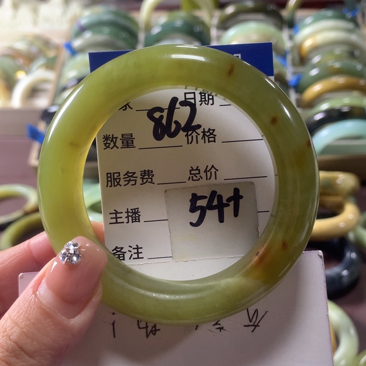 蛇纹石玉未镶嵌手镯862