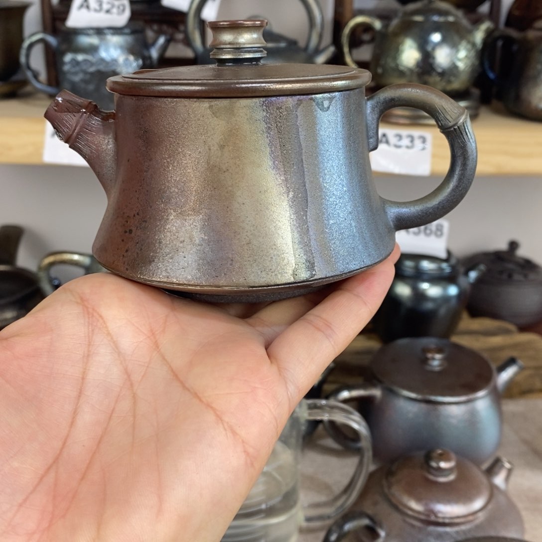 建水紫陶柴烧茶壶200cc