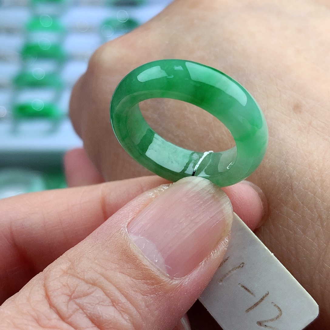 未镶嵌戒指翡翠11-12号