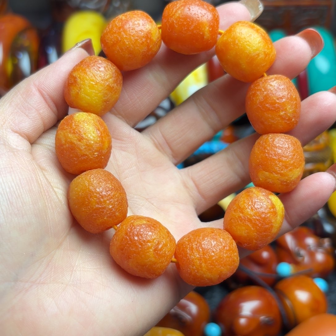 琥珀手链未镶嵌蜜蜡