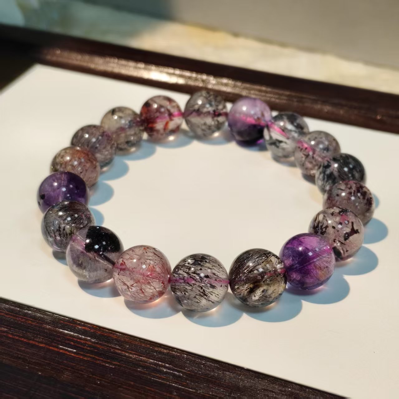 【书记甄选】天然超七单圈手链 多样性发一件 约11mm GCK864