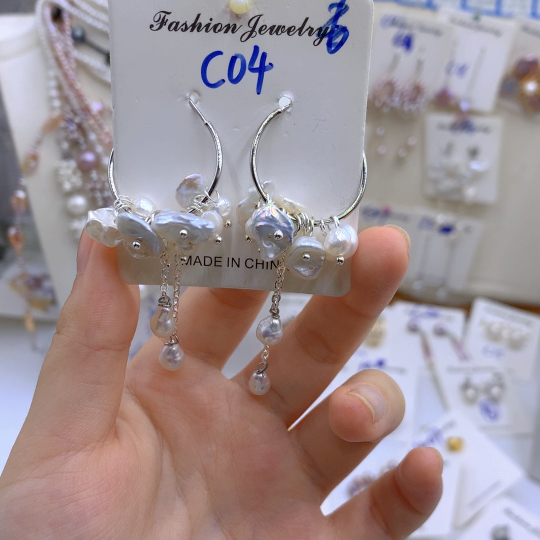 淡水珍珠颈饰银S925镶嵌