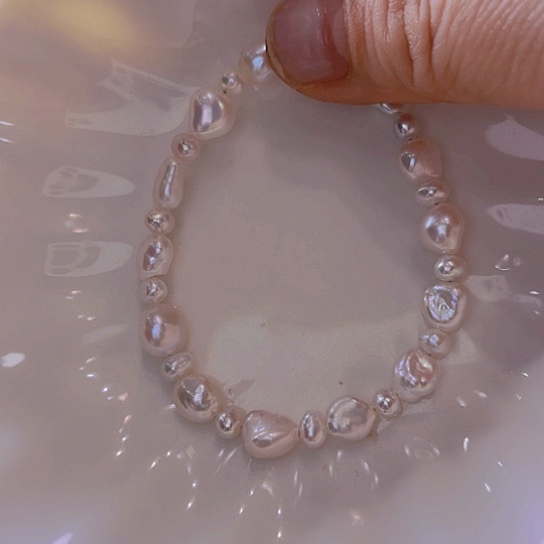 淡水珍珠手绳合金