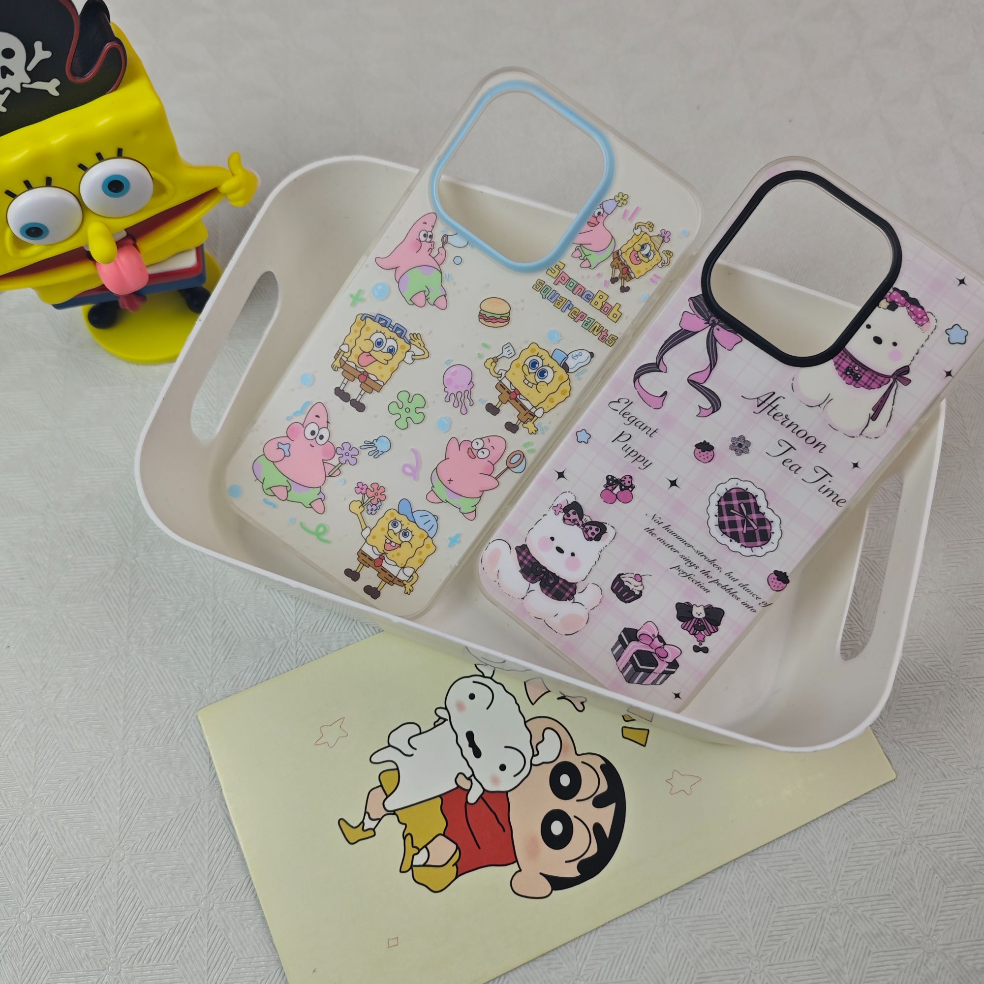 [自选两个]IMD双层卡通可爱美少女手机壳通用  默认微瑕不退不换